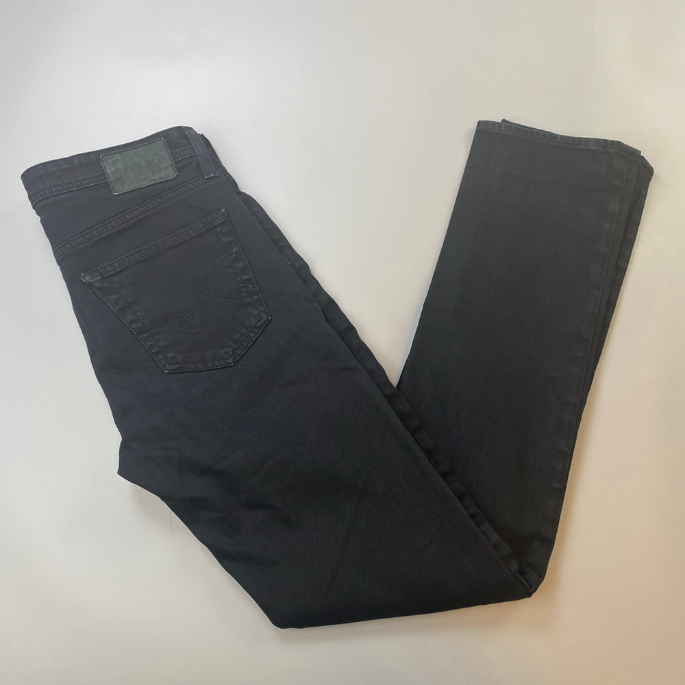 Men's AG Adriano Goldschmied Slim Straight Jeans Black Waist 31 Matchbox USA